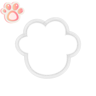 cat shaped cookie cutter cookies cake bakery 3d print model - Mito3D