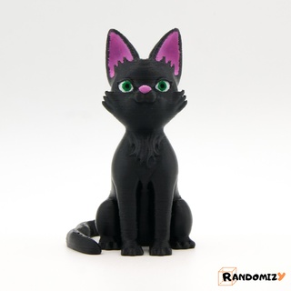 cat sitting kitty kitten cute animal character creature collectible art toy supportless support randomizy 3d print model - Mito3D