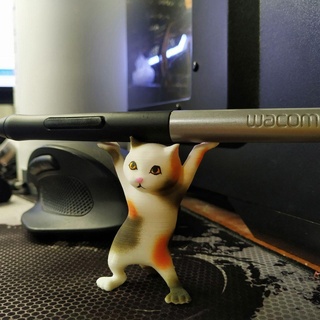 kedi ayakta durmak Sanat oyuncak Kalemlik yavrusu 3d print model - Mito3D