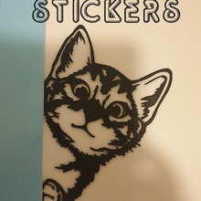 cat stickers animals 3d print model - Mito3D