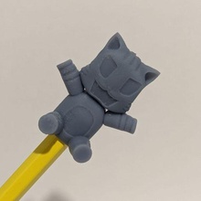 cat toradora pencil topper art tiger anime toy miniature sla 3d print model - Mito3D