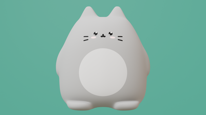 gatto urna animale domestico 3d print model - Mito3D
