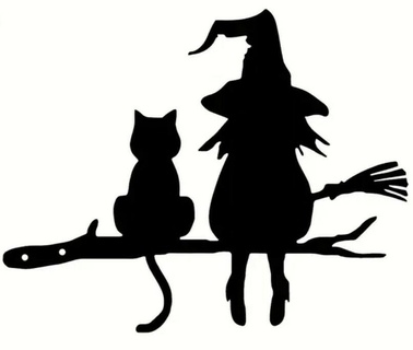 cat witch branch 3d print model - Mito3D