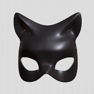 gatto donna maschera cosplay dc catwoman moda ragazza festa gioco giocattolo lattice arte costume viso maschere Accessori ciao pop figura scolpire zbrush 3d print model - Mito3D