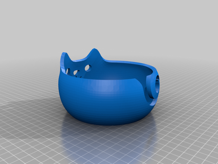 kedi iplik çanak yeniden düzenleme tığ işi iplik iplik çanak hobi 3d print model - Mito3D