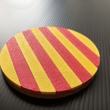 Catalogne drapeau verre Coaster coozie boisson senyera catalogne catalan Barcelone dyi table pays 3d print model - Mito3D