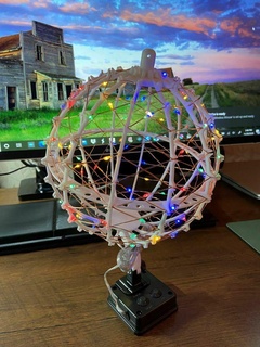 catalpa ball christmas decoration lights ornament decor deco home 3d print model - Mito3D