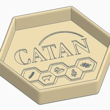 catan dice tray game 3d print model - Mito3D