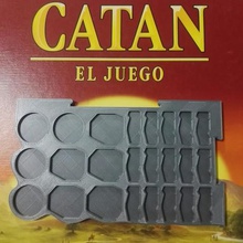 catan parts holder set game tasting boardgame board settlers 3d print model - Mito3D