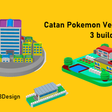 catan pieces - pokemon fire red game toys games pokemo gameboy azafrancity pallet town 3d print model - Mito3D