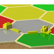 catan set - custom st loius settlers of board game miniature piece louis missouri road settlement city 3d print model - Mito3D