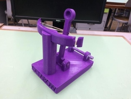 catapulta progetto 3d stampato autodesk inventore designproject formazione scolastica ingegneria storia makeredchallenge mathproject shscatapult apprendimento 3d print model - Mito3D