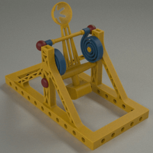 catapulta brinquedo 2 brinquedos vintage arma 3d impressao 3D 3d print model - Mito3D