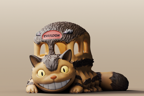 catbus vizinho Totoro 3d print model - Mito3D