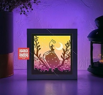 catch stars light box Home the lamp lightbox 3d print model - Mito3D