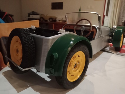 Caterham completar rueda rc modelo loto 3d print model - Mito3D