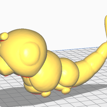 caterpie Kunst pokemon 3d print model - Mito3D