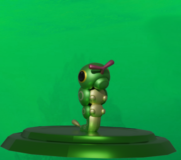 caterpie pokemon figure print Game for art ready to best stl model 3d print model - Mito3D