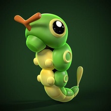 lagarta Pokémon 3d print model - Mito3D