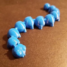 a caterpillar articulada jogo animais brinquedo nosupport inseto divertido bonito 3d print model - Mito3D