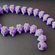caterpillar articolato gioco animali giocattolo insetto easy print 3d print model - Mito3D