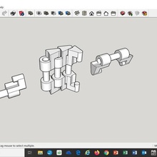 caterpillar Kette kompatibel fischertechnik-Zahnräder verschiedene die Programmierung von Robotern in der Robotik Bildung 3d print model - Mito3D