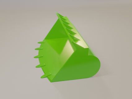 caterpillar old bucket siku cat showel 3d print model - Mito3D