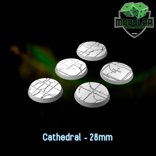 cathedral bases - 28mm set 3d print model - Mito3D