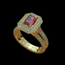 la cathédrale de l'anneau bijoux anycubic3d bague en diamant haute qualité 3d print model - Mito3D