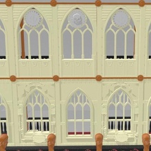 cathedral upper wall windows - wh40k architecture 40k warhammer adeptus mechanicus scenery tabletop gaming warhammer40k 40000 buildings structures 3d print model - Mito3D