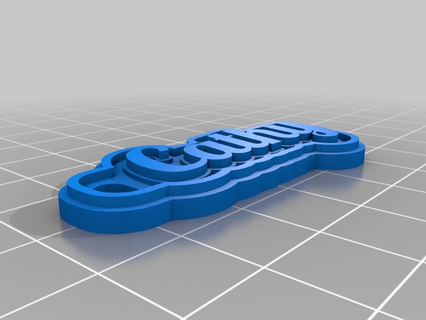 cathy customized keychains 3d print model - Mito3D