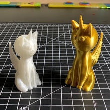 caticorn game 3d animal animals cat cats fantasy toy unicorn wings 3d print model - Mito3D