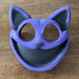 giornata gatto maschera papavero gioco 3d print model - Mito3D