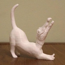 catogator gatto + alligatore gioco animali creatura chimera 3d print model - Mito3D