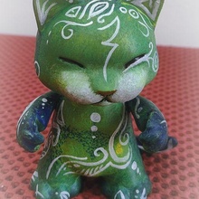 ganso Arte animal juguete munny Figura acción gato dulce chibi personalizado pintar gatos 3d print model - Mito3D
