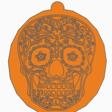 catrina seal art mexico november 2nd mexican skull decorated day dead 3d print model - Mito3D