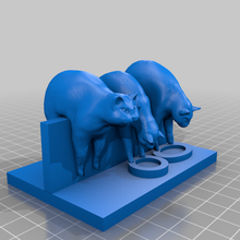 Katzen Zaun Skulpturen 3d print model - Mito3D