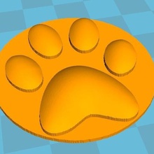 los gatos de la huella casa el chat animal imán amorosa imanes gatito pie imprenta 3d print model - Mito3D
