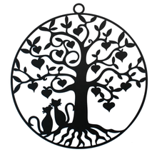 cats love tree life zen yin yang of symbol symbolism chat 3d print model - Mito3D
