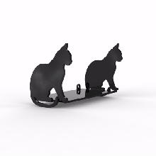 cats shelf - cat 3d print model - Mito3D