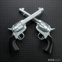 allevatore di bestiame revolver - colt modello 1873 single action army gadget cosplay pacificatore rdr2 red morti la redenzione 2 3d print model - Mito3D