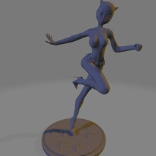 catwoman donna scultura modello ragazza Batman cartone animato 3d print model - Mito3D