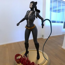 a mulher-gato jogo dc figuras super-heróis vingador batman 3d print model - Mito3D