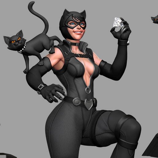 mulher Gato Gotham sirenes batman Gothamsirens highpoly 3D print model - Mito3D