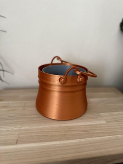 cauldron planter - bulgarian style 117 pot drip plant flower 3d print model - Mito3D