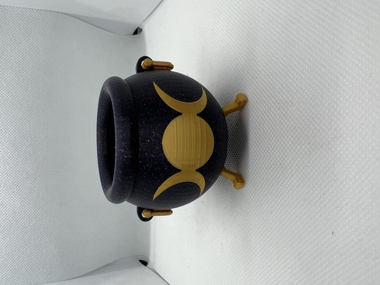 cauldron usable handles home high quality toy triple moon 3d print model - Mito3D
