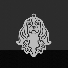 cavalier king charles pendentif bijoux de la chaîne chien le roi cavalière 3d print model - Mito3D