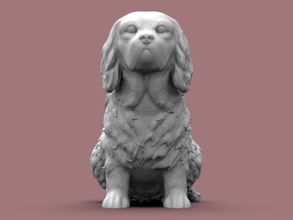 süvari kral Charles İspanyol köpek 3d print model - Mito3D