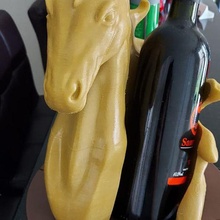 cavalo porta vino caballo 3d print model - Mito3D
