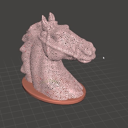 cavalo voronoi cheval animal art arte compagnie lampes luminarias 3D print model - Mito3D